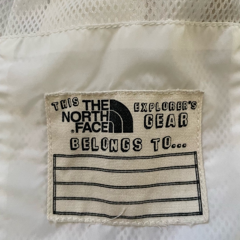 The North Face Hyvent Kids white rain jacket windbreaker full zip size L 14/16 - Picture 9 of 12